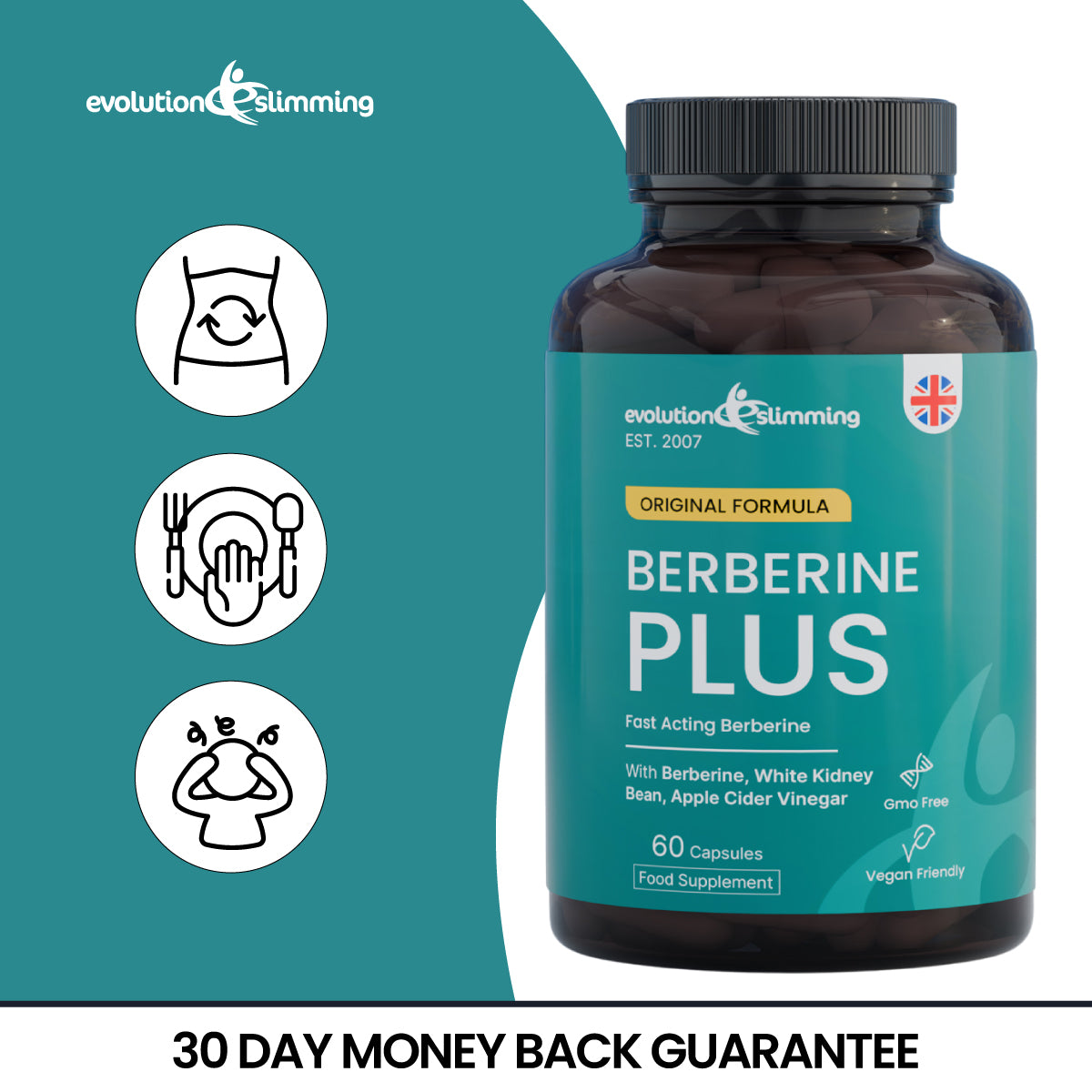 Berberine Plus  – Fast-Acting Metabolic Support - 60 Capsules