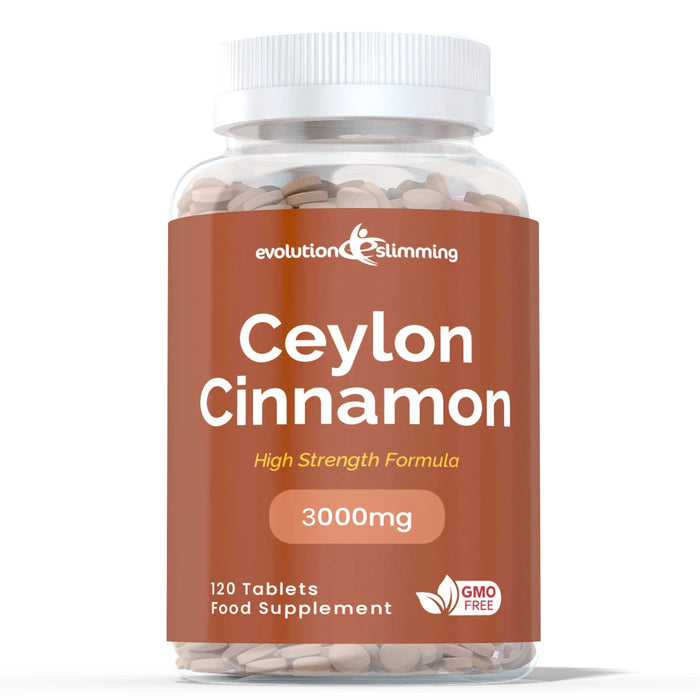 Ceylon Cinnamon 3000mg Tablets - High Strength Evolution Slimming