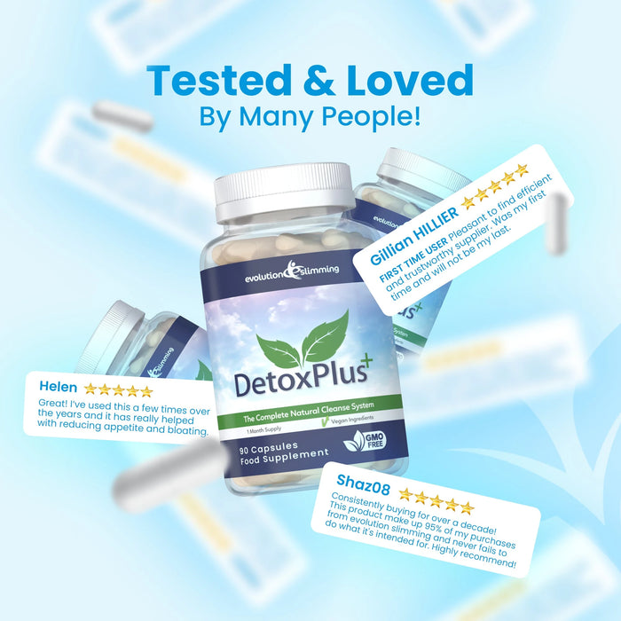 Detox Plus Complete Cleansing System: Natural Bloating Relief Evolution Slimming