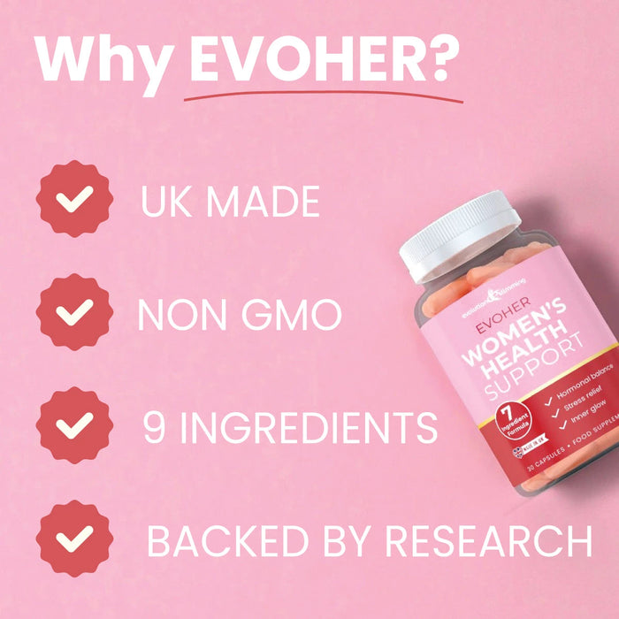 EvoHer Women's Health Supplement – Stress & Hormonal Balance Evolution Slimming