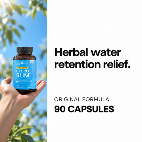 Cápsulas herbales HydroSlim® para el alivio de la retención de líquidos