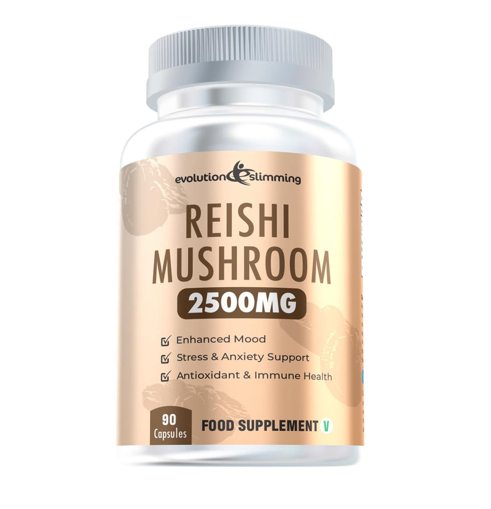 Reishi Mushroom 2500mg - Immune & Stress Support Supplement