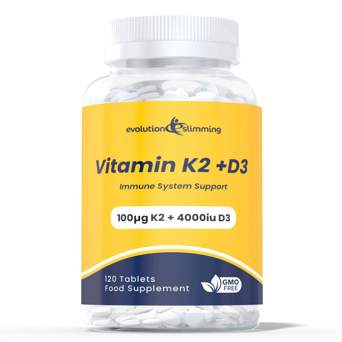 Vitamin K2 + D3 High strength tablets - Evolution Slimming