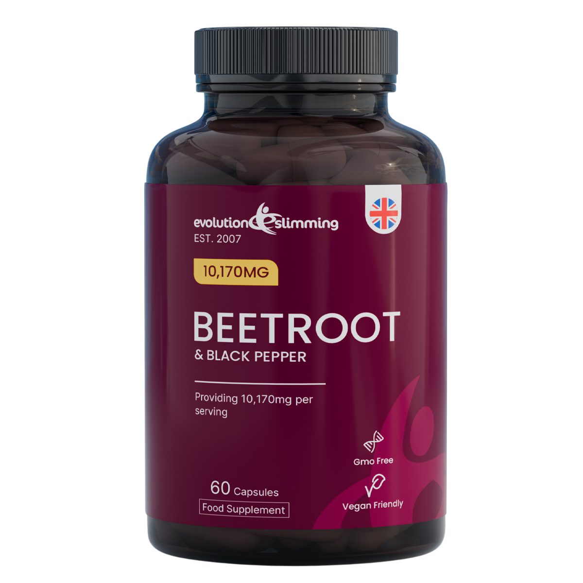 Beetroot 10,170mg Capsules with Black Pepper
