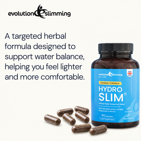Cápsulas herbales HydroSlim® para el alivio de la retención de líquidos